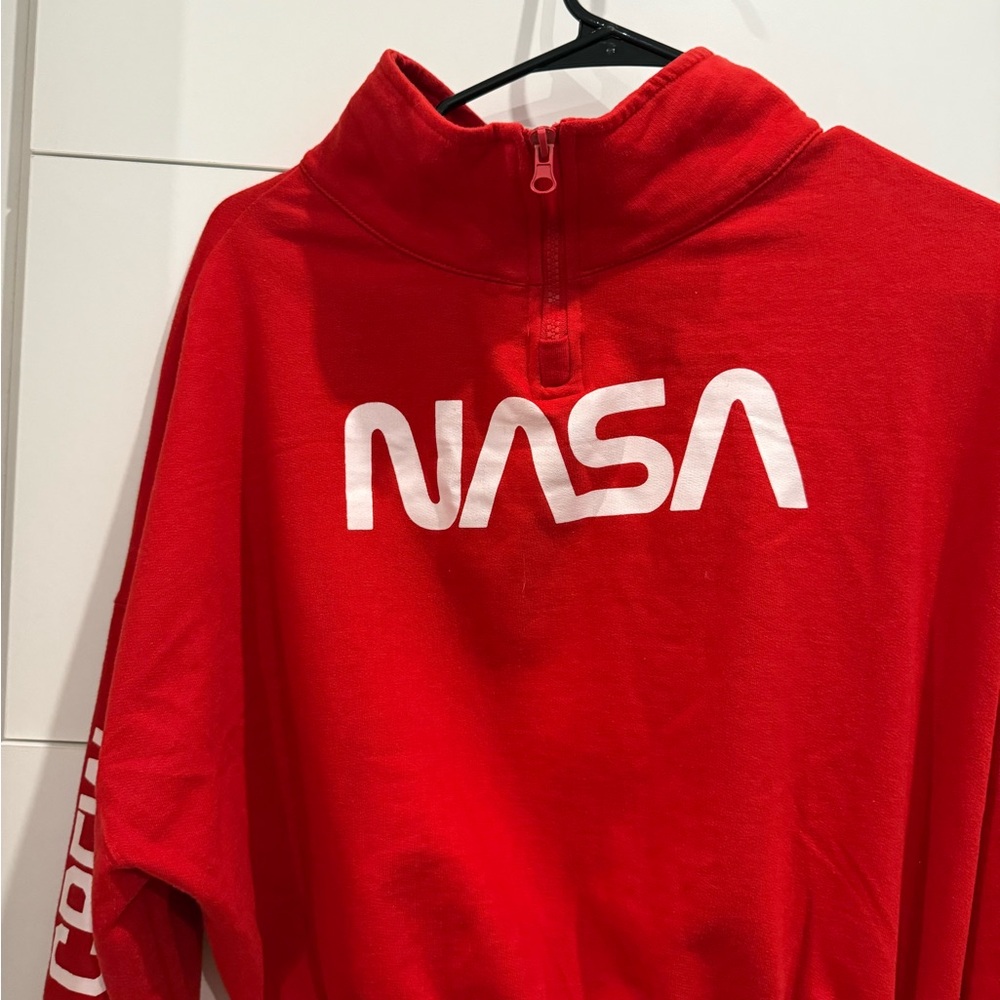 Chemistry Red Half-Zip Sweatshirt